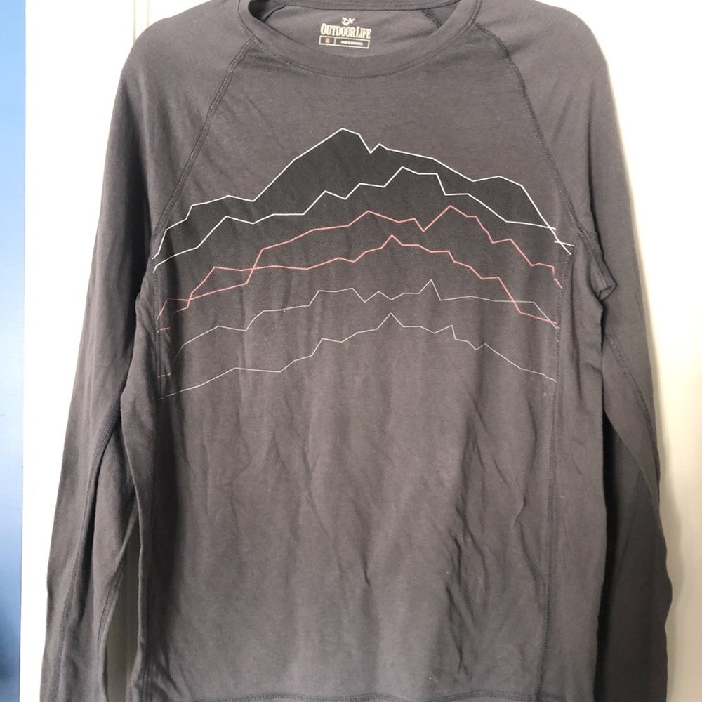 NWOT Outdoor Life Grey Long Sleeve Mountain Shirt